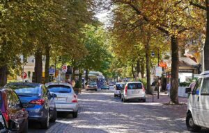 Straße im Herbst